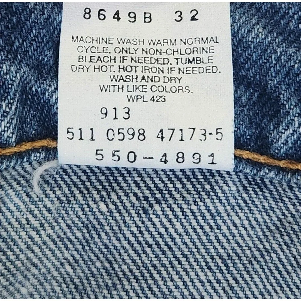 Levis 550 Relaxed Fit Jeans Mens 38x30 (36x30) Blue Baggy Denim VTG 90s Made USA